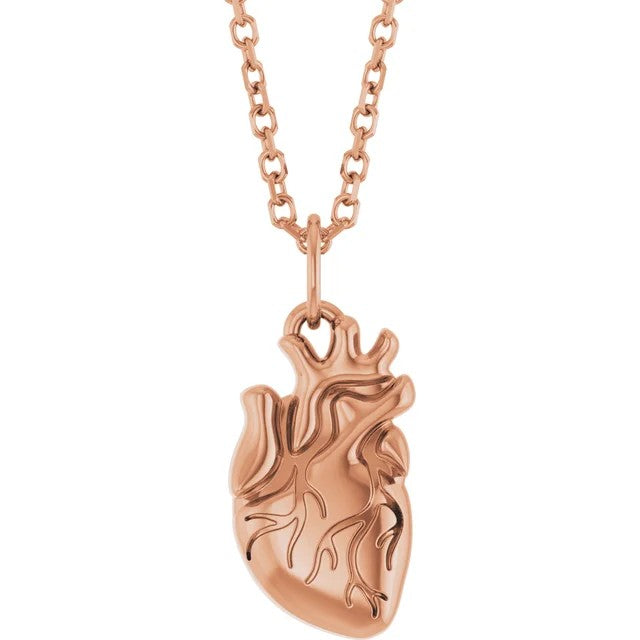 Anatomical Heart Pendant