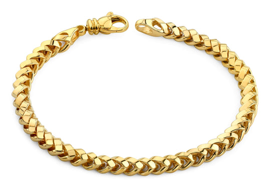 Chevron Braid Link Chain Bracelet