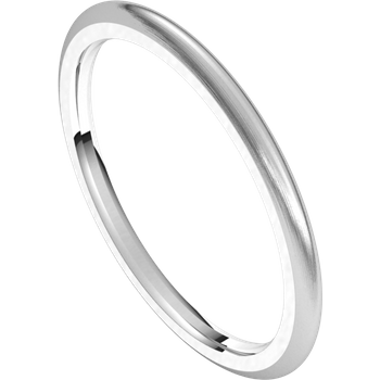 1.5mm Round Band (White Gold)
