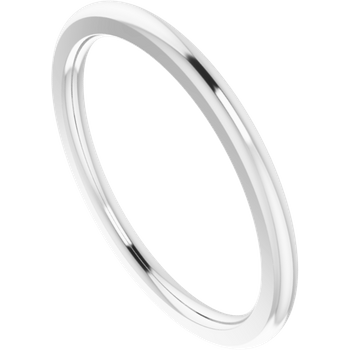 1.5mm Round Band (White Gold)