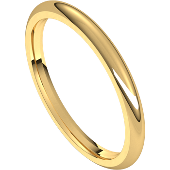 2mm Round Band (Yellow Gold)