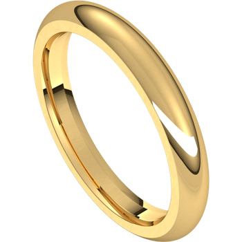 3mm Round Band (Yellow Gold)