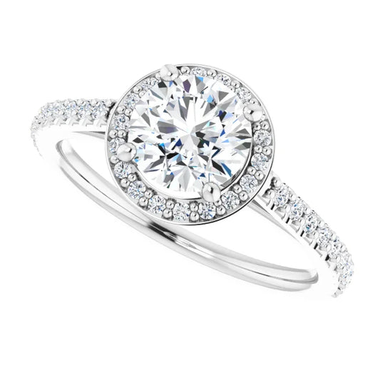Round Natural Halo Setting v.2