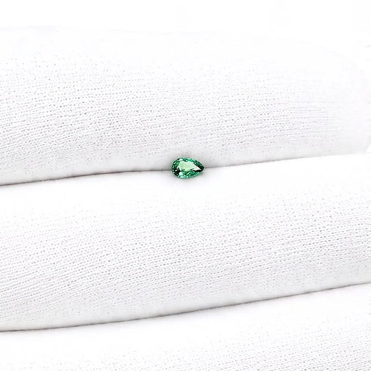 0.13ct Pear Natural Alexandrite (Colour Green, Clarity Slightly Included, Cut Faceted)