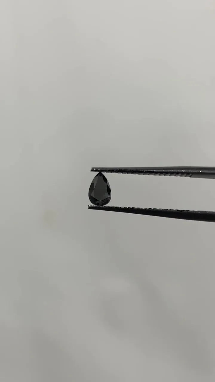 0.32ct Pear Natural Diamond (Colour Fancy Black, Clarity VVS2, Cut EX, GIA Certified)
