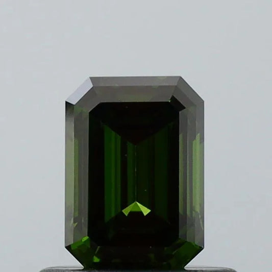 0.54ct Emerald Lab Grown Diamond (Colour Fancy Deep Green, Clarity VVS2, IGI Certified)