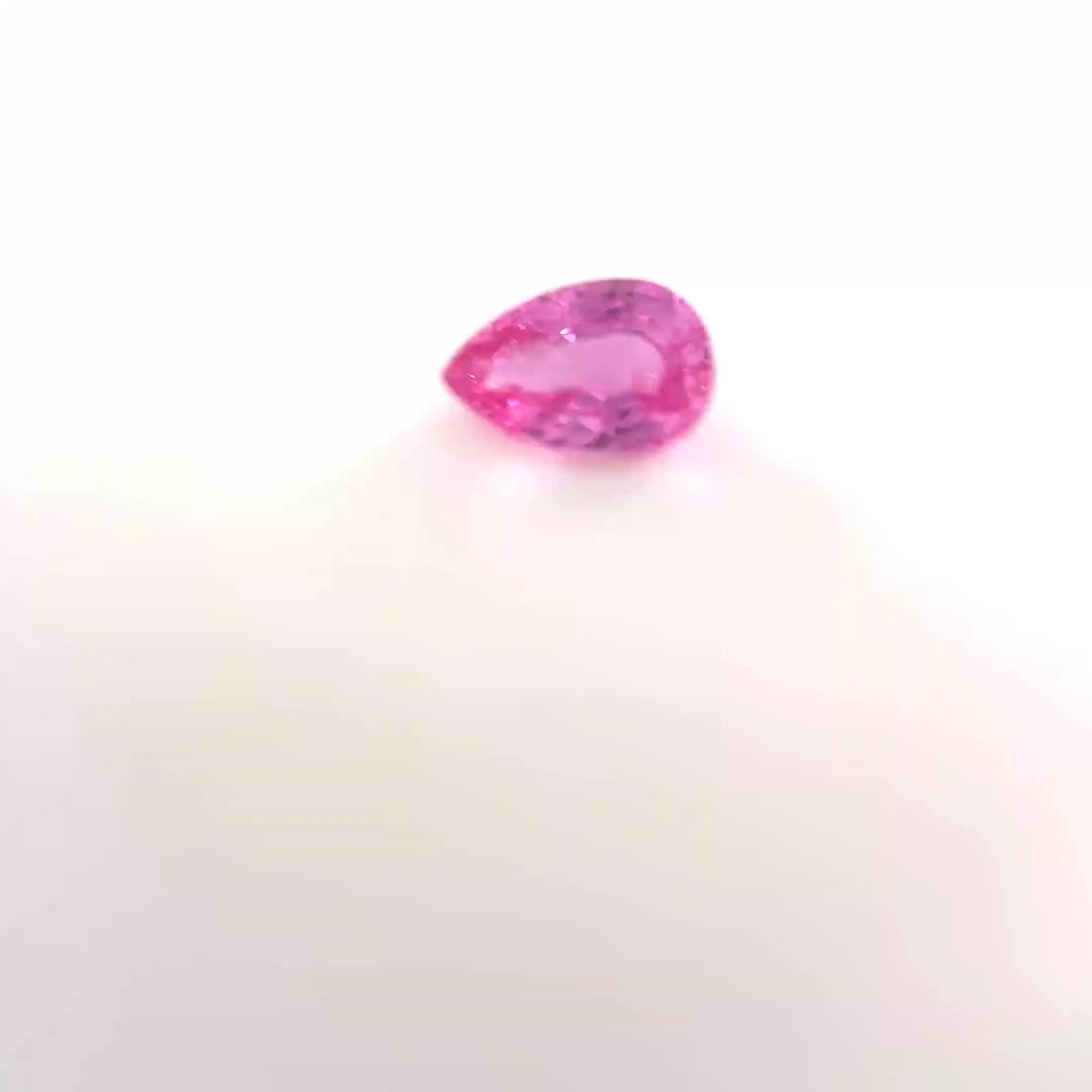 0.62ct Pear Natural Sapphire (Colour Pink, Clarity Eye Clean, Cut Faceted)