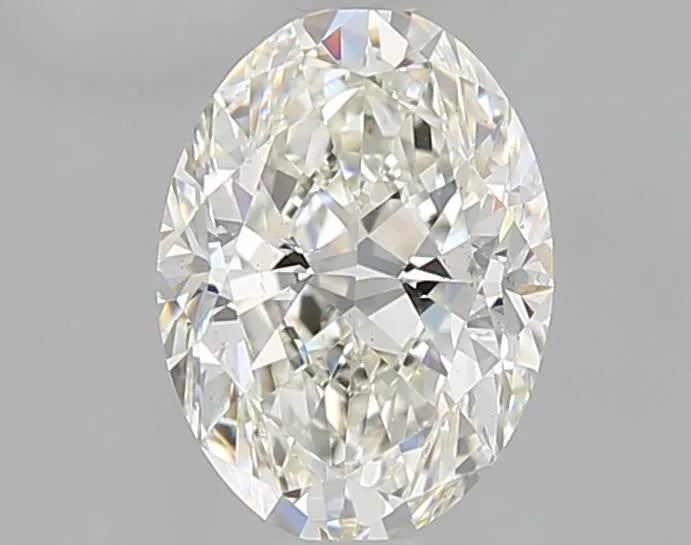 0.90ct Oval Natural Diamond (Colour J, Clarity SI1, GIA Certified)