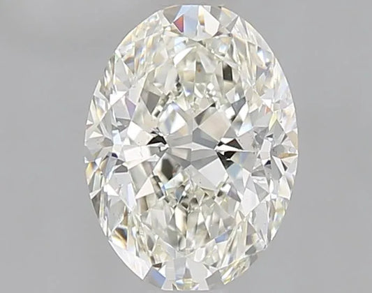 0.90ct Oval Natural Diamond (Colour J, Clarity SI1, GIA Certified)