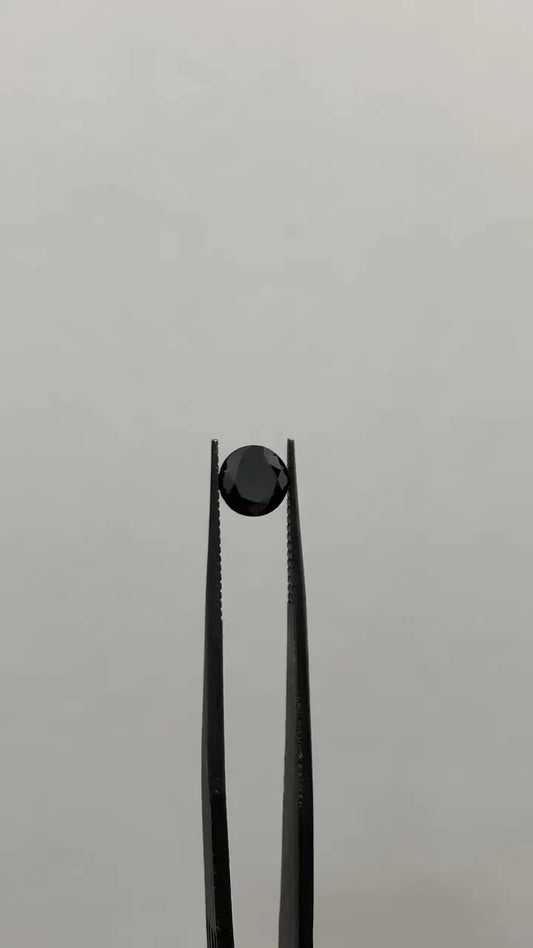 1.24ct Round Natural Diamond (Colour Fancy Black, Clarity VVS2, Cut EX, GIA Certified)