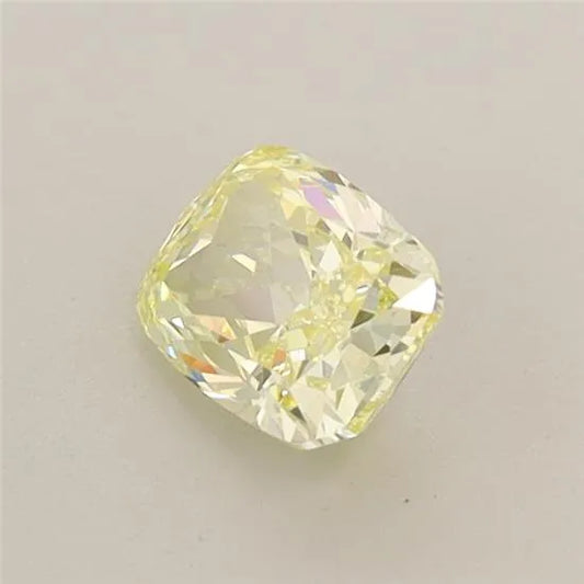 0.55ct Cushion brilliant Lab Grown Diamond (Colour Fancy Yellow, Clarity VVS2, IGI Certified)