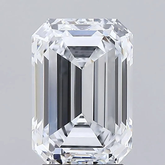 3.09ct Emerald Lab Grown Diamond (Colour E, Clarity IF, IGI Certified)