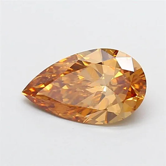1.00ct Pear Lab Grown Diamond (Colour Fancy Brown, Clarity VS1, IGI Certified)