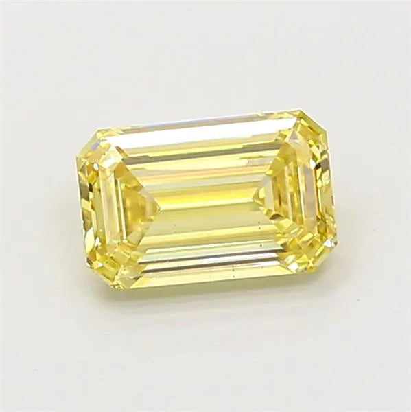 1.04ct Emerald Lab Grown Diamond (Colour Fancy Yellow, Clarity VS2, IGI Certified)