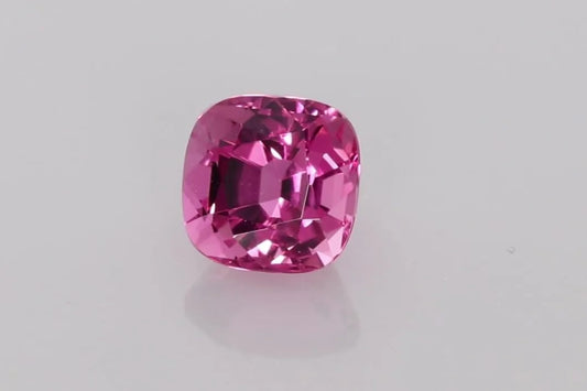 1.20ct cushion cut pink tourmaline gemstone.