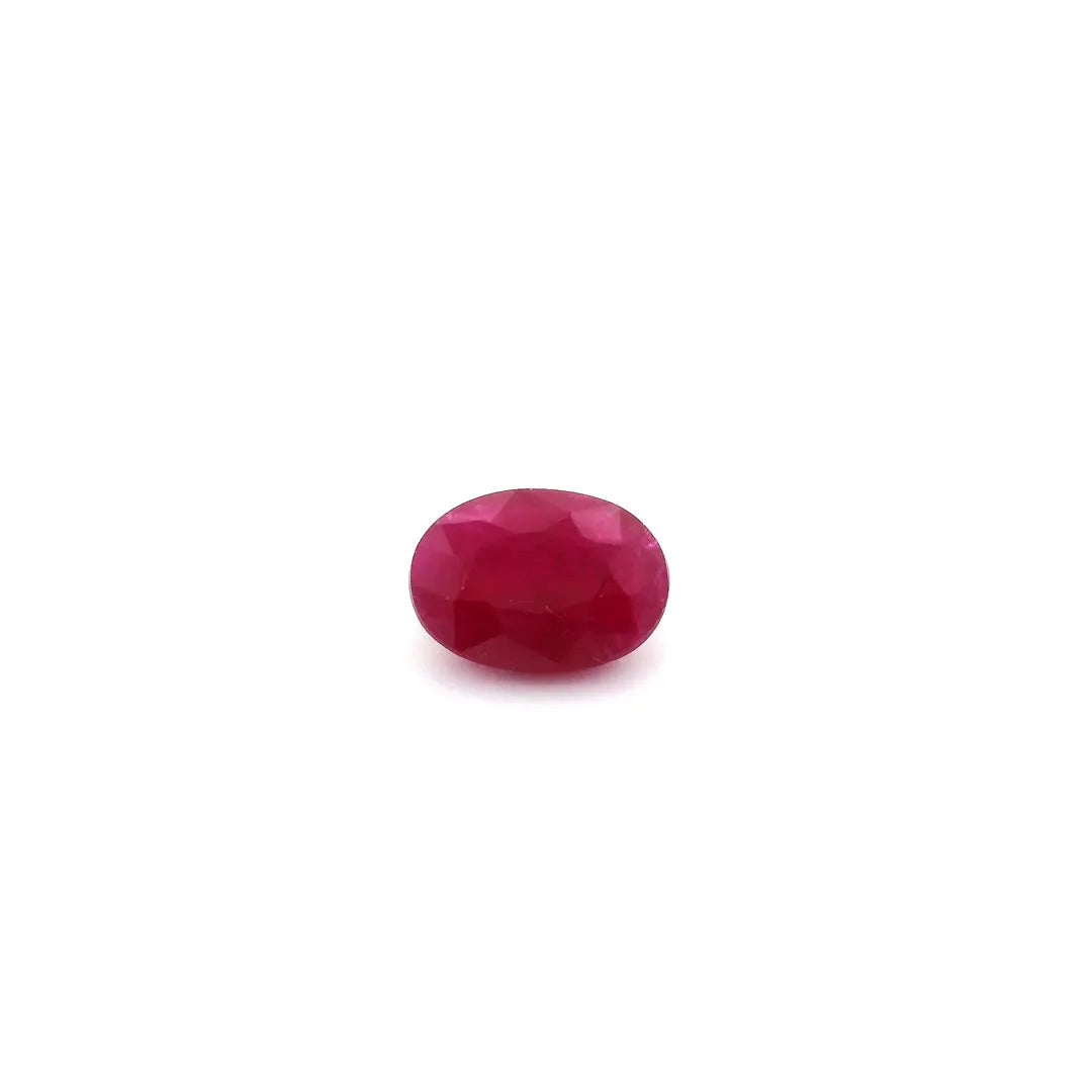 1.21ct Oval Natural Ruby (Colour Red, Clarity Moderately Included, Cut Faceted)