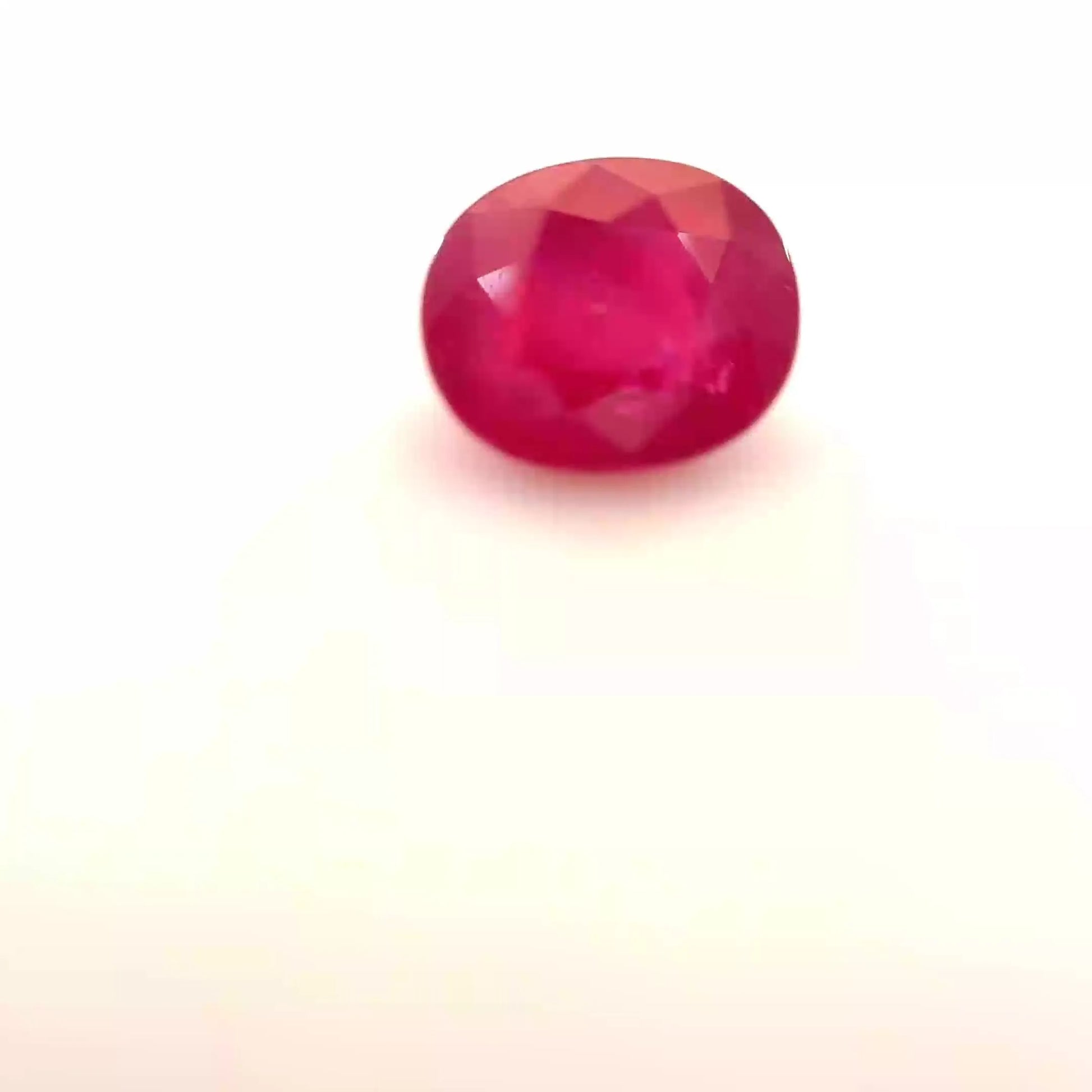 1.43ct Cushion Natural Ruby (Colour Red, Clarity Moderately Included, Cut Faceted)