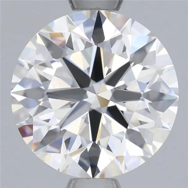 1.49 carat round lab grown diamond with F color and VVS2 clarity.