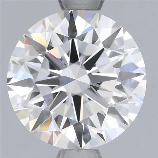 1.49ct round lab grown diamond, color F, clarity VVS2.