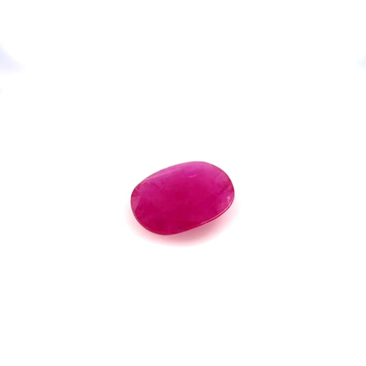 1.50ct Oval Natural Ruby (Colour Red, Clarity Slightly Included, Cut Faceted)