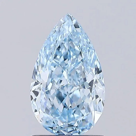 1.52ct Pear Lab Grown Diamond (Colour Fancy Vivid Blue, Clarity VVS2, IGI Certified)
