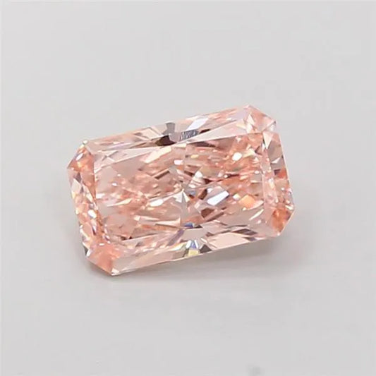 1.52ct Radiant Lab Grown Diamond (Colour Fancy Pink Brown, Clarity VVS2, Cut ID, IGI Certified)