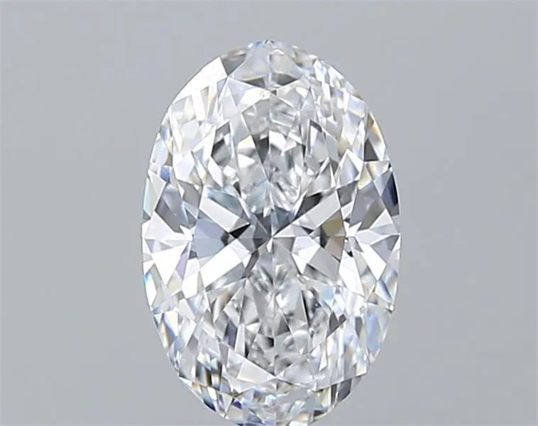 1.56 carat oval lab grown diamond, color D, clarity VS1.