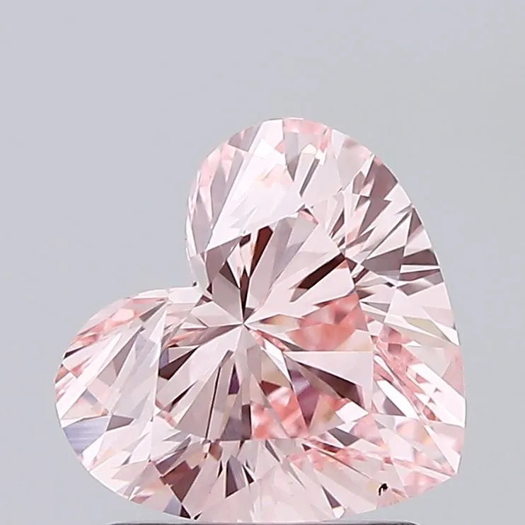 1.57ct Heart Lab Grown Diamond (Colour Fancy Vivid Pink, Clarity VS2, IGI Certified)