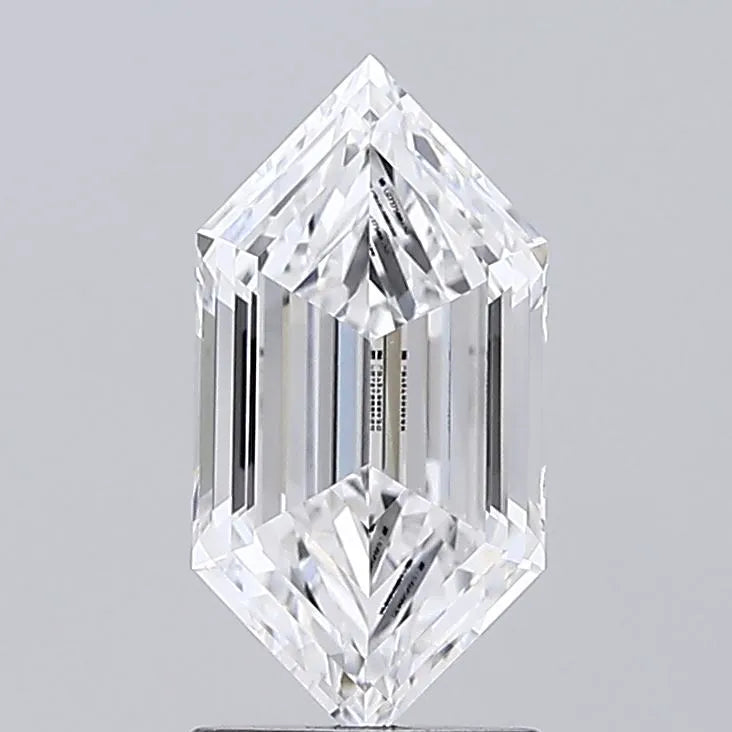1.67ct Hexagonal Lab Grown Diamond (Colour D, Clarity VVS2, IGI Certified)