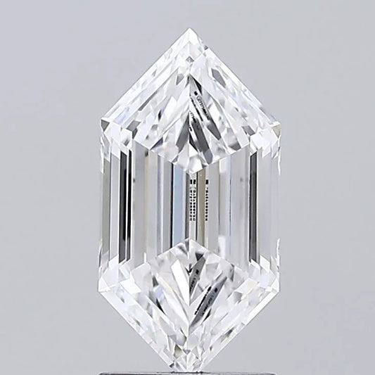 1.67ct Hexagonal Lab Grown Diamond (Colour D, Clarity VVS2, IGI Certified)