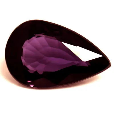 1.72ct pear-shaped faceted purple sapphire.