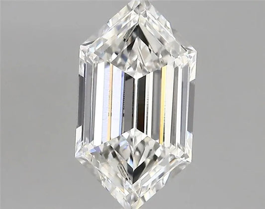 1.76ct Hexagonal Lab Grown Diamond (Colour F, Clarity VVS2, IGI Certified)