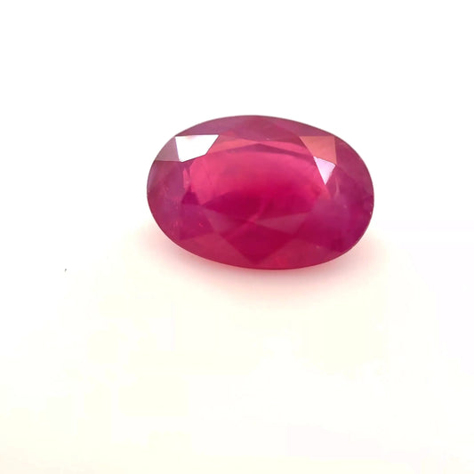1.83ct Oval Natural Ruby (Colour Red, Clarity Moderately Included, Cut Faceted)