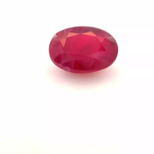 1.85ct Oval Natural Ruby (Colour Red, Clarity Moderately Included, Cut Faceted)