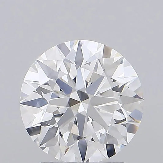 1.89ct round lab grown diamond with E color and VVS2 clarity.
