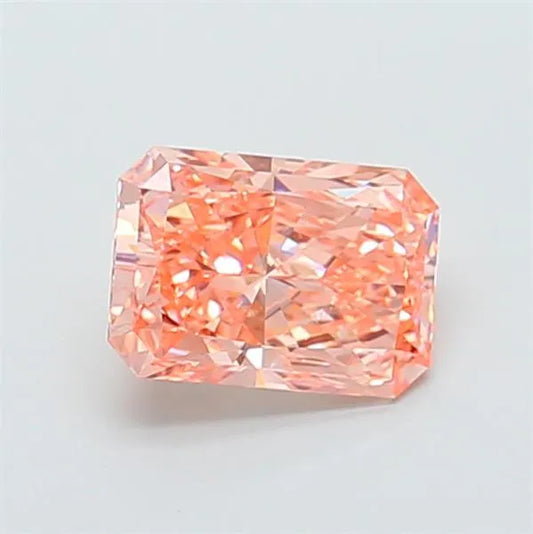 1.90ct Radiant Lab Grown Diamond (Colour Fancy Vivid Orange Pink, Clarity VVS2, IGI Certified)
