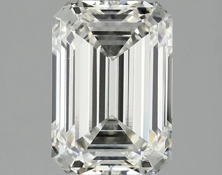 1.93ct emerald cut lab grown diamond, color H, clarity VS1.