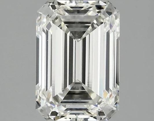 1.93ct emerald cut lab grown diamond, color H, clarity VS1.