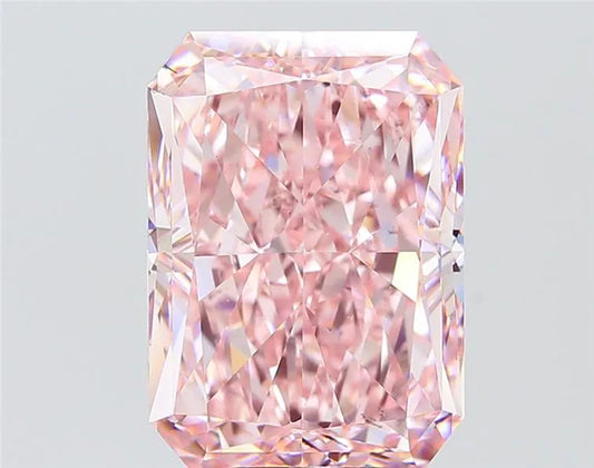 10.09ct Radiant Lab Grown Diamond (Colour Fancy Intense Pink, Clarity VS2, IGI Certified)