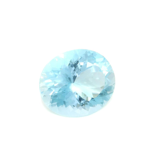 10.39ct Oval Natural Aquamarine (Colour Blue, Clarity Eye Clean, Cut Faceted)