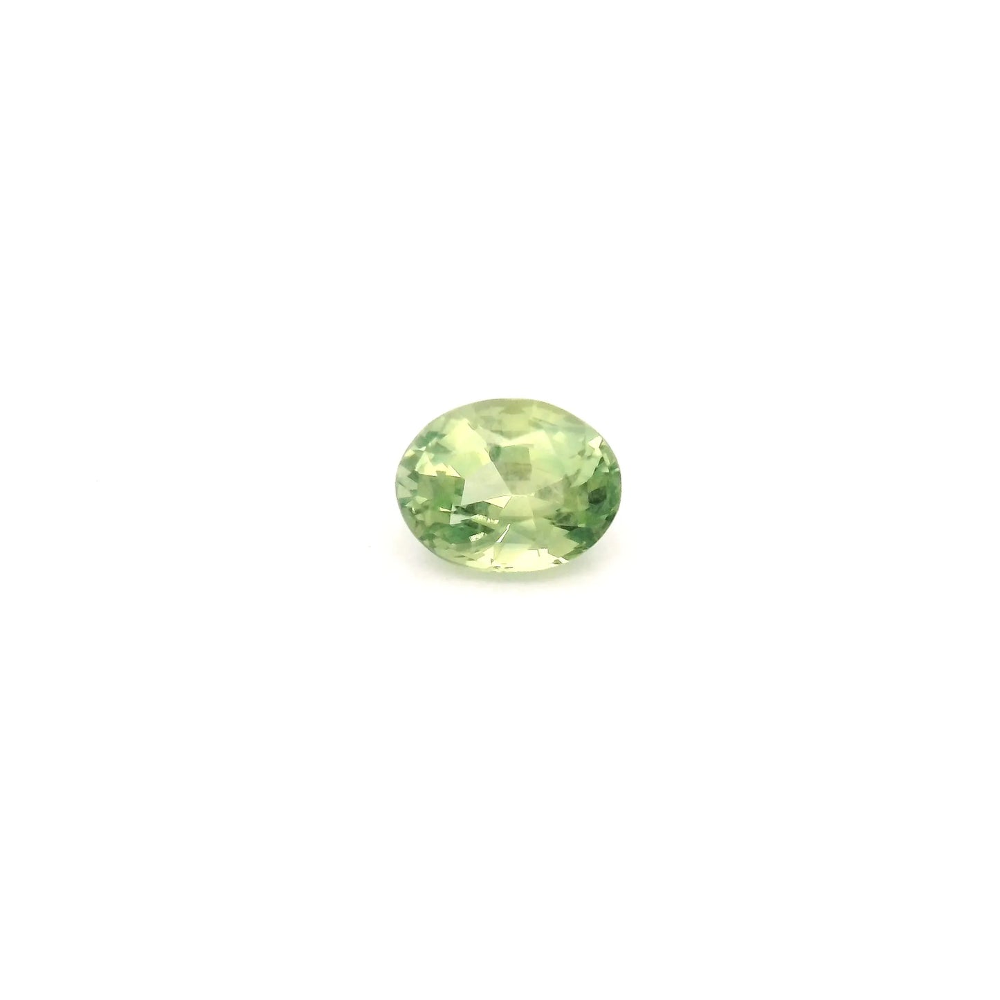 0.72ct Oval Natural Sapphire (Colour Green, Clarity Eye Clean, Cut Faceted)