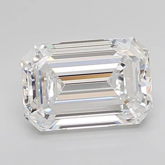 3.09ct Emerald Lab Grown Diamond (Colour D, Clarity IF, Cut EX, IGI Certified)