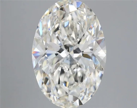 5.01ct Oval Lab Grown Diamond (Colour G, Clarity VVS2, IGI Certified)