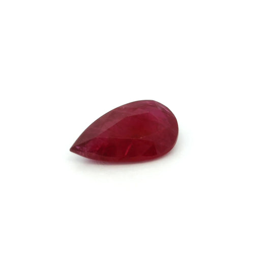 2.00ct Pear Natural Ruby (Colour Red, Clarity Moderately Included, Cut Faceted)