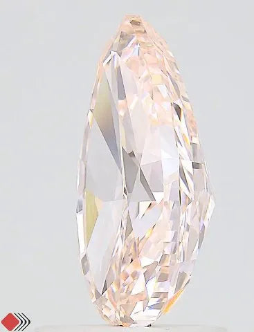 2.01ct Pear Lab Grown Diamond (Colour Fancy Intense Orange Pink, Clarity VVS1, IGI Certified)