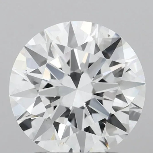 2.01ct Round Lab Grown Diamond (Colour E, Clarity VVS1, Cut ID, IGI Certified)