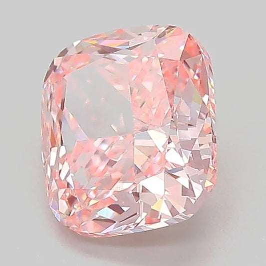 2.03ct Cushion modified Lab Grown Diamond (Colour Fancy Vivid Pink, Clarity VS1, IGI Certified)
