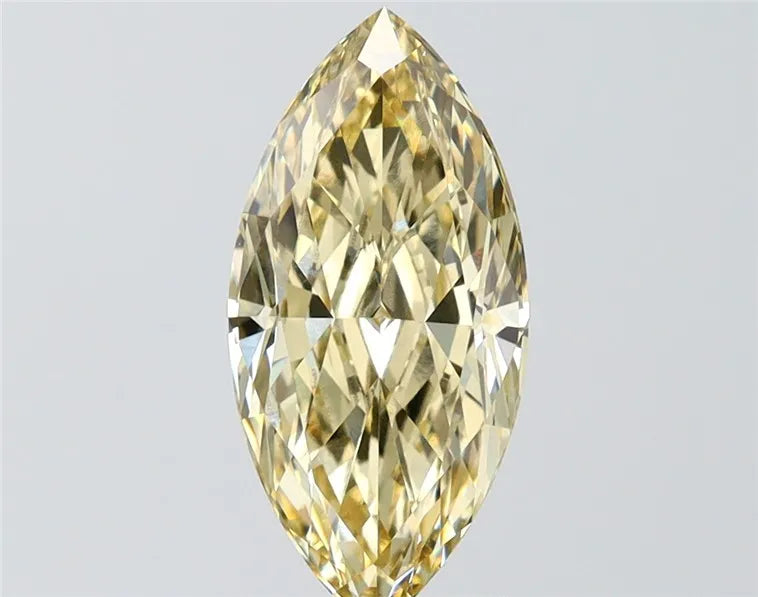 2.04ct Marquise Lab Grown Diamond (Colour Fancy Yellow, Clarity VS1, IGI Certified)
