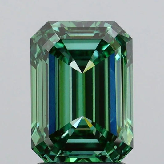 2.05ct Emerald Lab Grown Diamond (Colour Fancy Vivid Green, Clarity VS1, IGI Certified)