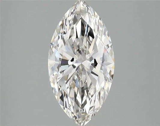 A 2.05ct marquise lab grown diamond with F color and VVS2 clarity.